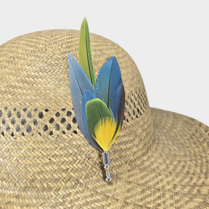 parrot feathers hat adornment